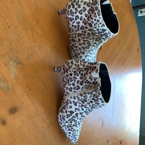Leopard booties